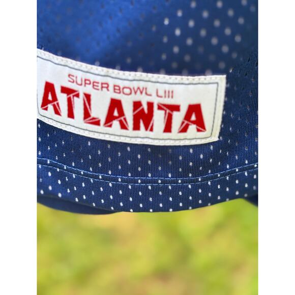 NWT MAGESTIC BRAND SUPERBOWL LIII 53 ATLANTA JERSEY STYLE SHIRT SZ LARGE - Picture 3 of 4